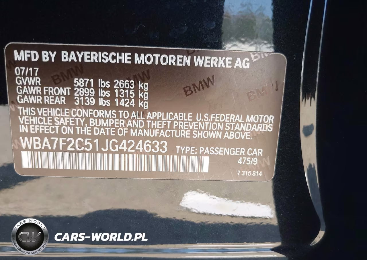 2018 BMW Alpina B7 xDrive VIN:WBA7F2C51JG424633 - 9