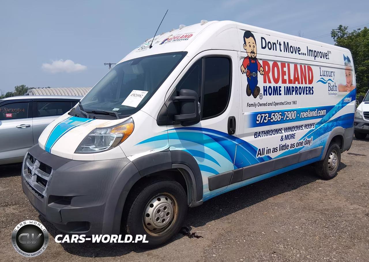 2017 Ram Promaster 2500 High Roof 159 Wb VIN:3C6TRVDG1HE522279 - 2