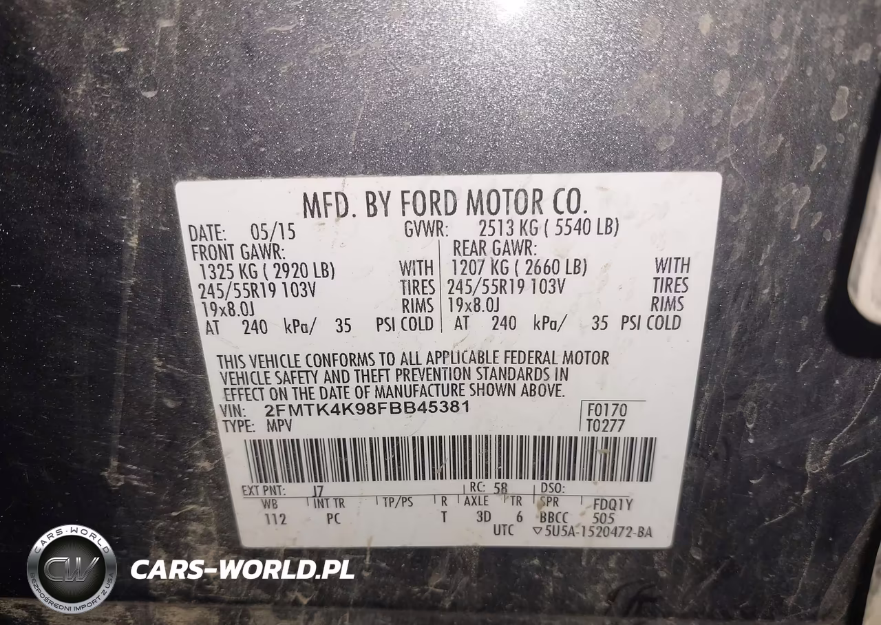 2015 Ford Edge Titanium VIN:2FMTK4K98FBB45381 - 9