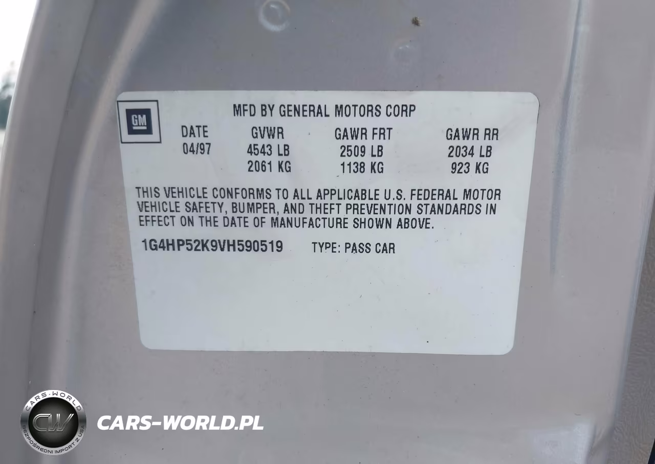 1997 Buick Lesabre Custom VIN:1G4HP52K9VH590519 - 9