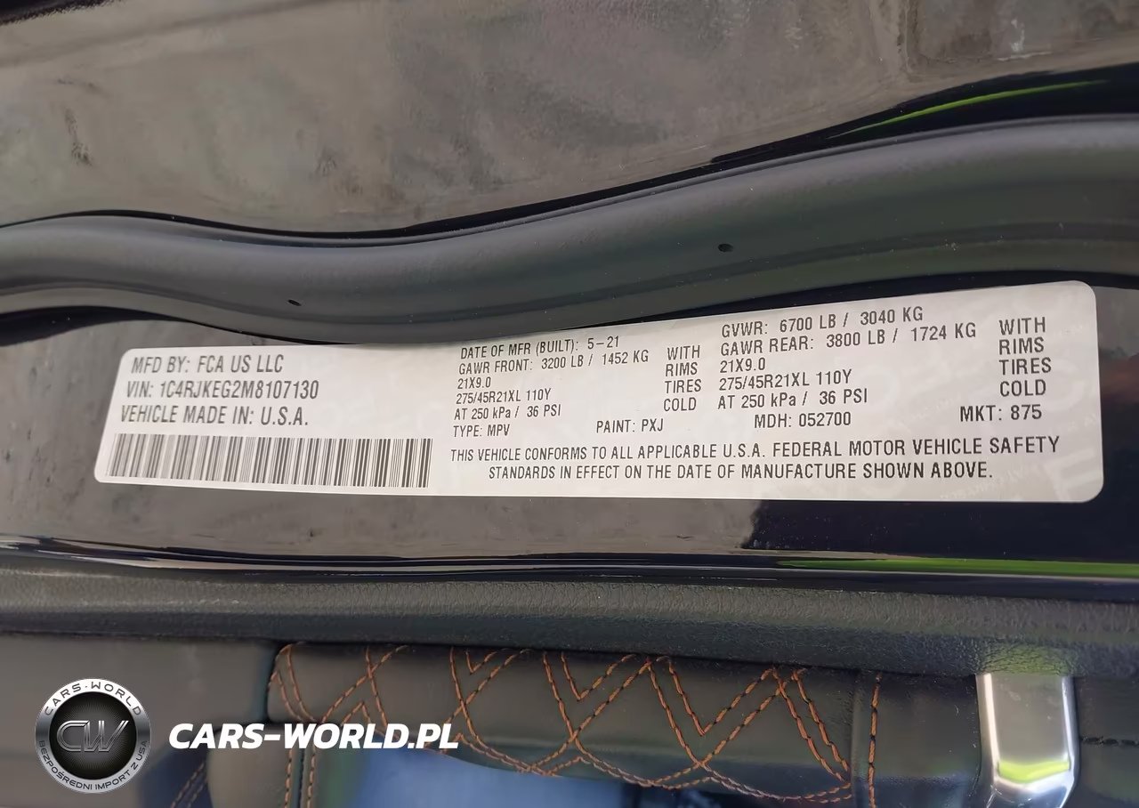 2021 Jeep Grand Cherokee L Summit Reserve 4X4 VIN:1C4RJKEG2M8107130 - 9