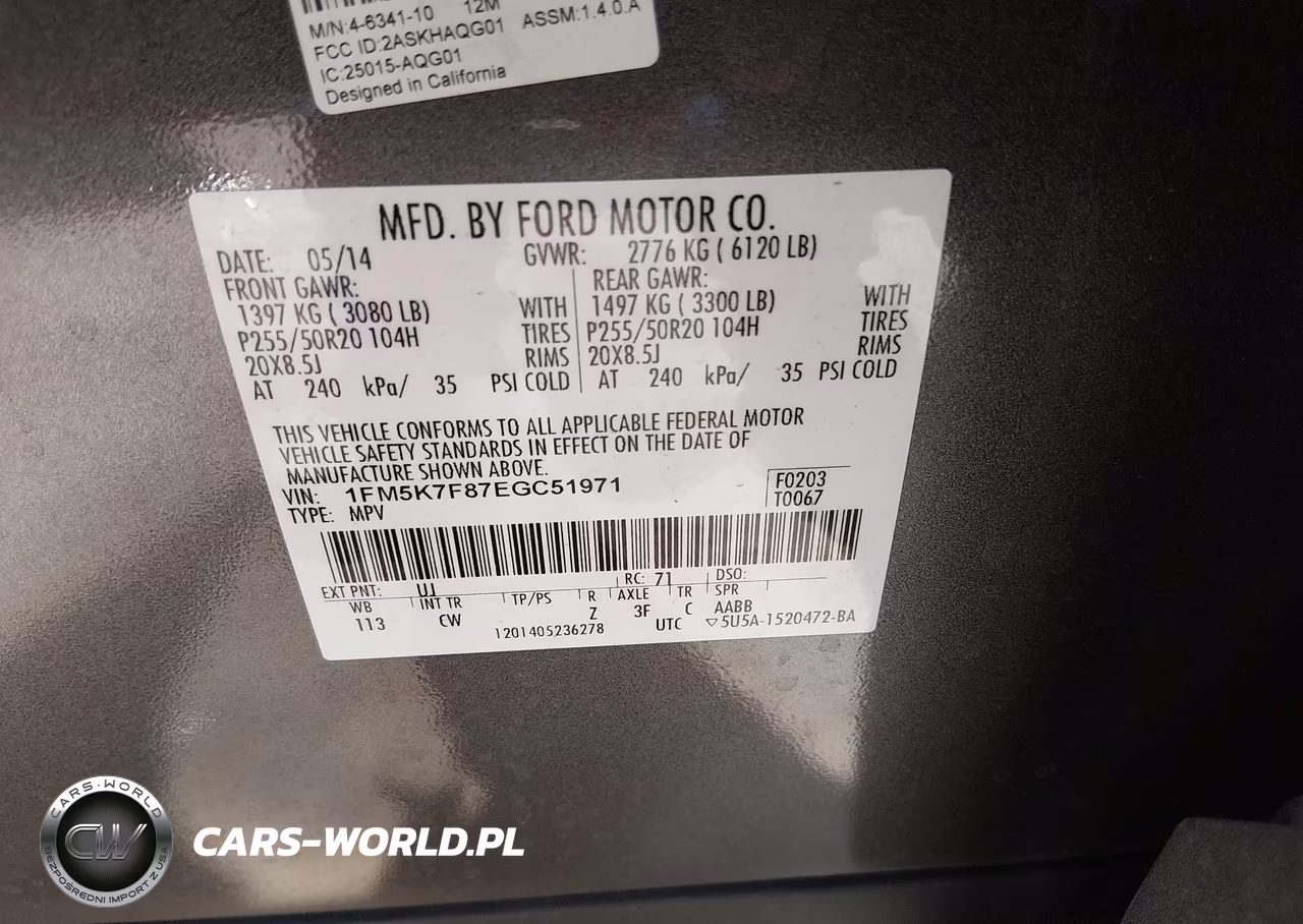 2014 Ford Explorer Limited VIN:1FM5K7F87EGC51971 - 9
