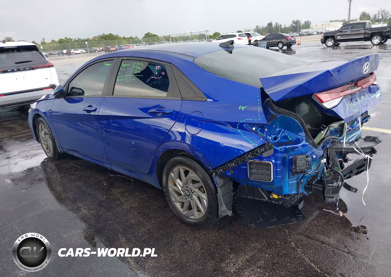 2024 Hyundai Elantra Hybrid Blue VIN:KMHLM4DJ2RU100811 - 3