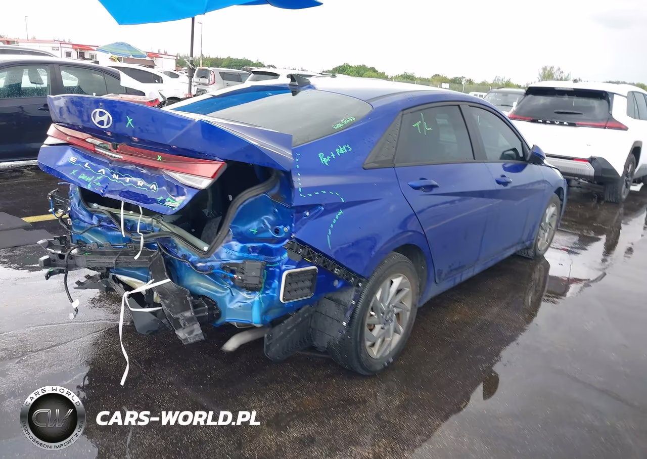 2024 Hyundai Elantra Hybrid Blue VIN:KMHLM4DJ2RU100811 - 4