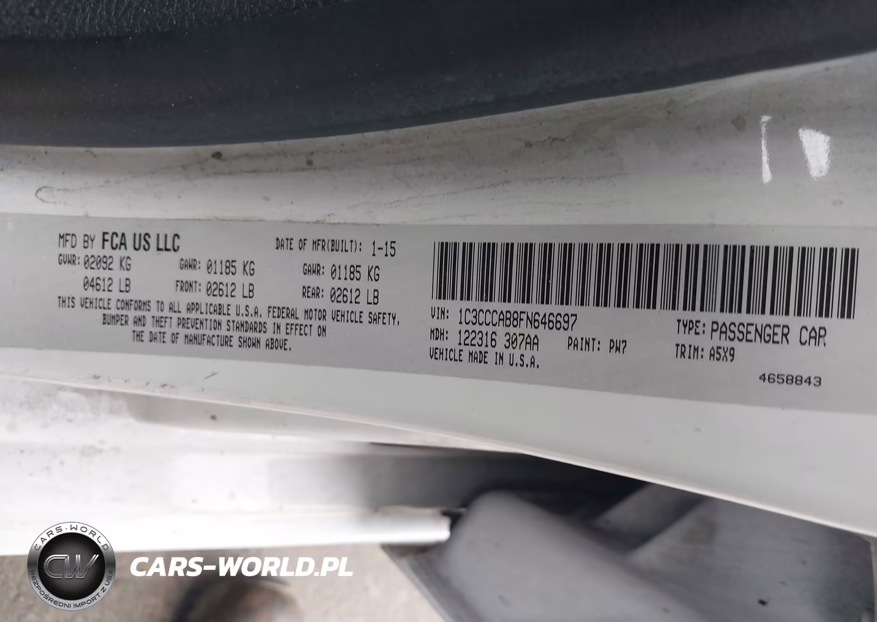 2015 Chrysler 200 Limited VIN:1C3CCCAB8FN646697 - 9
