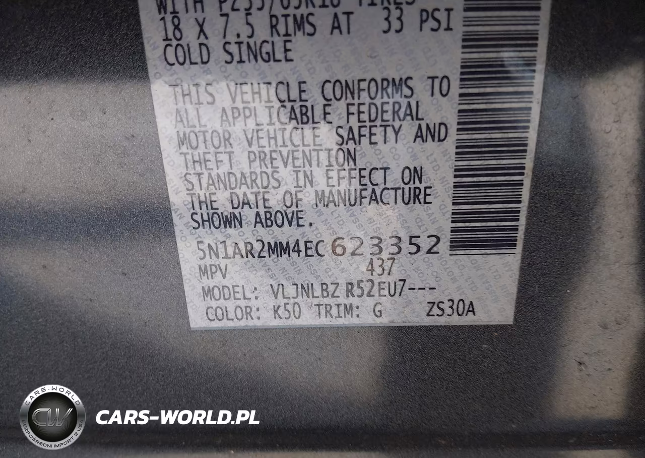 2014 Nissan Pathfinder S VIN:5N1AR2MM4EC623352 - 9