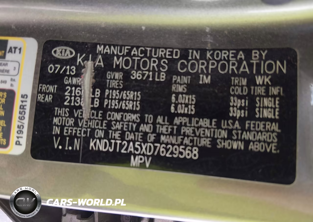 2013 Kia Soul VIN:KNDJT2A5XD7629568 - 9