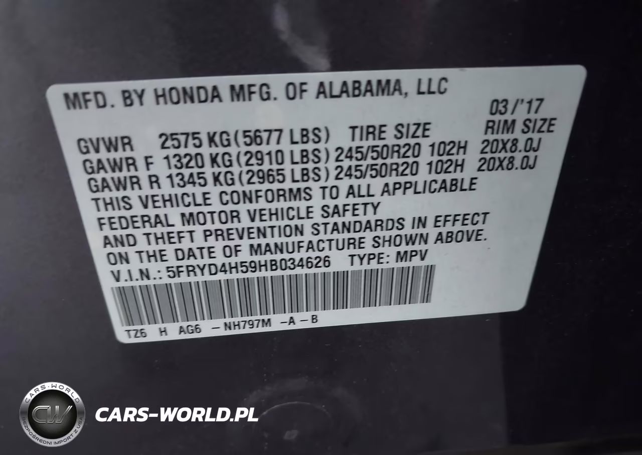 2017 Acura Mdx Technology Package VIN:5FRYD4H59HB034626 - 9
