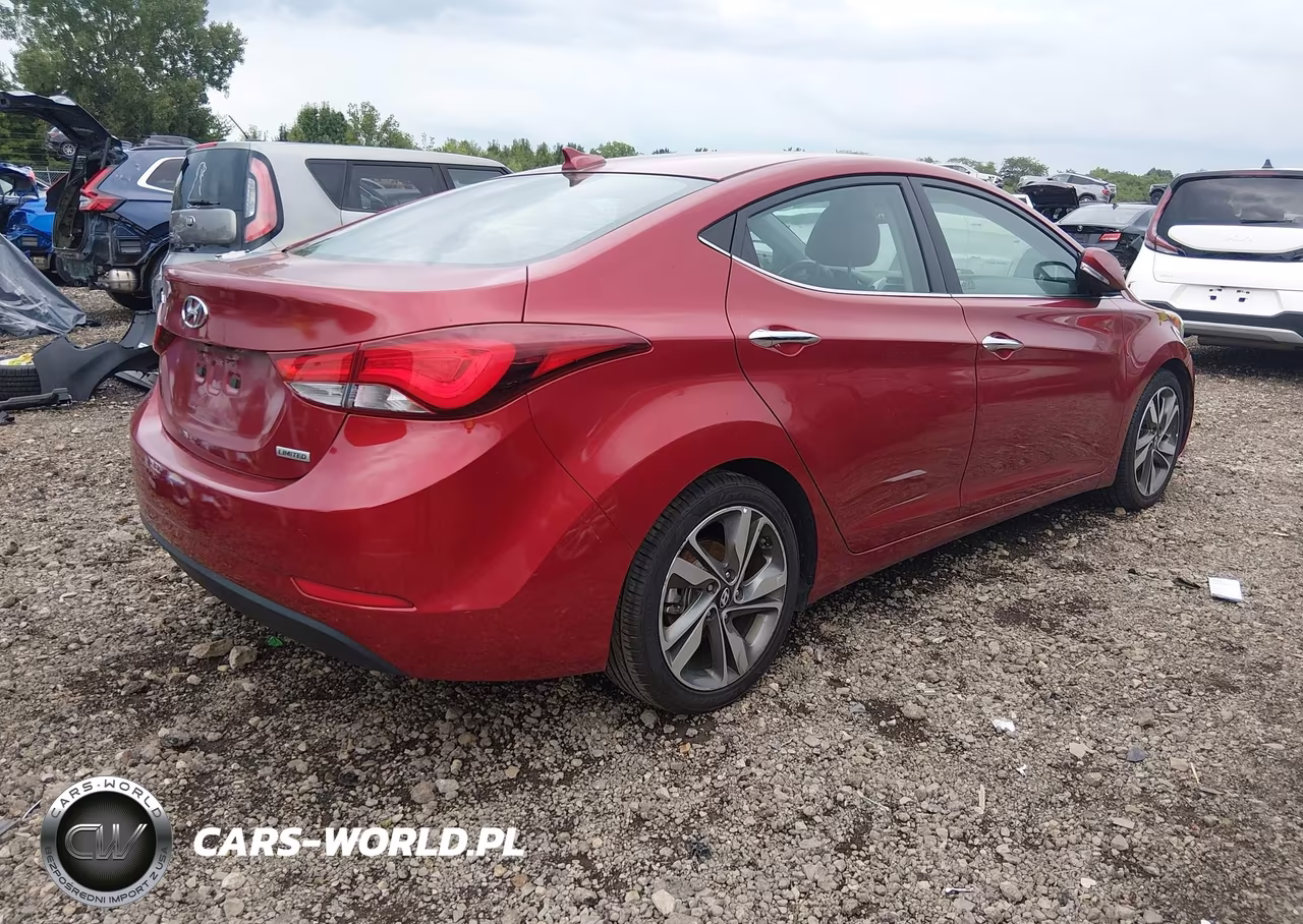 2015 Hyundai Elantra Limited VIN:5NPDH4AEXFH628011 - 4