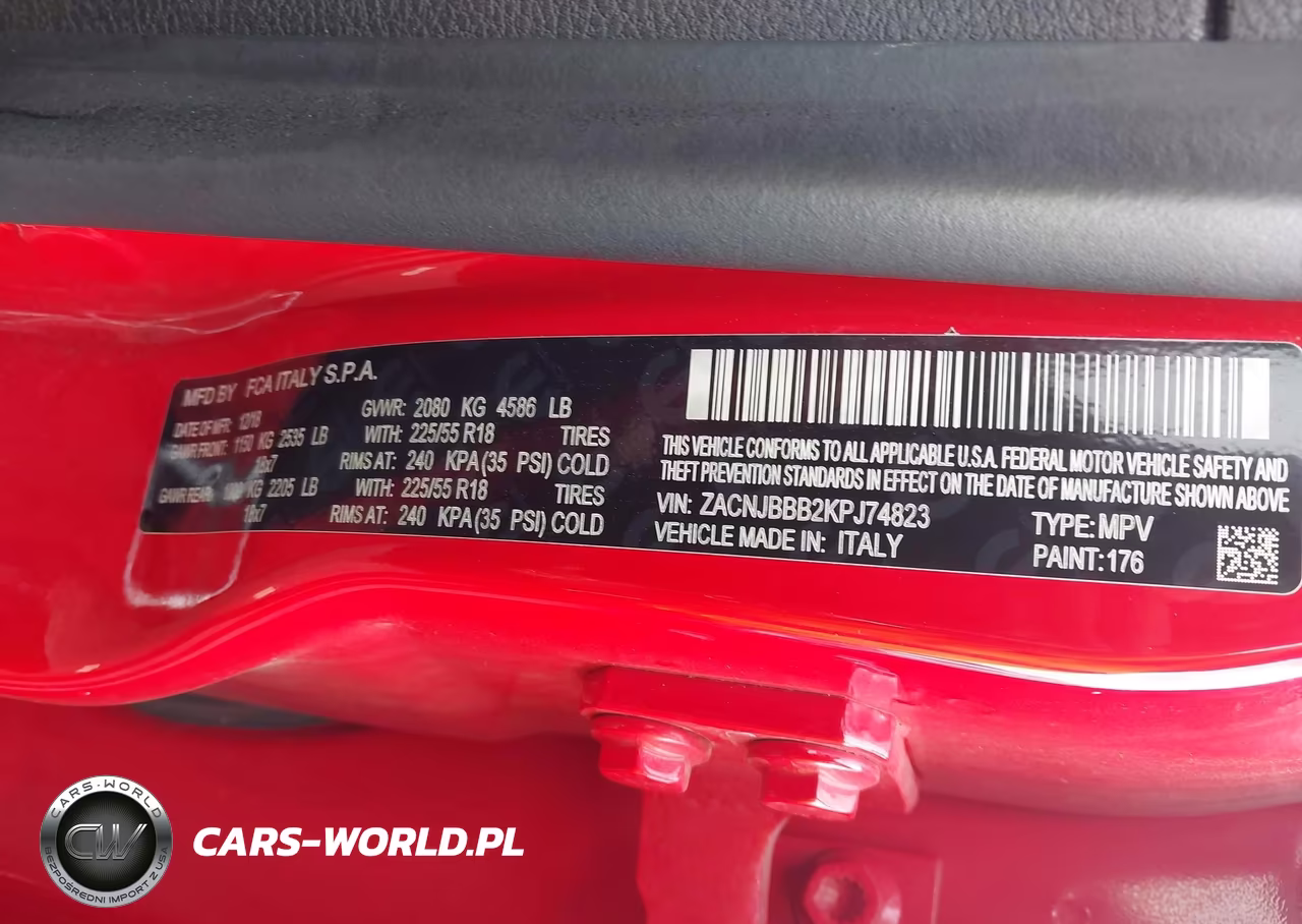2019 Jeep Renegade Altitude 4X4 VIN:ZACNJBBB2KPJ74823 - 9