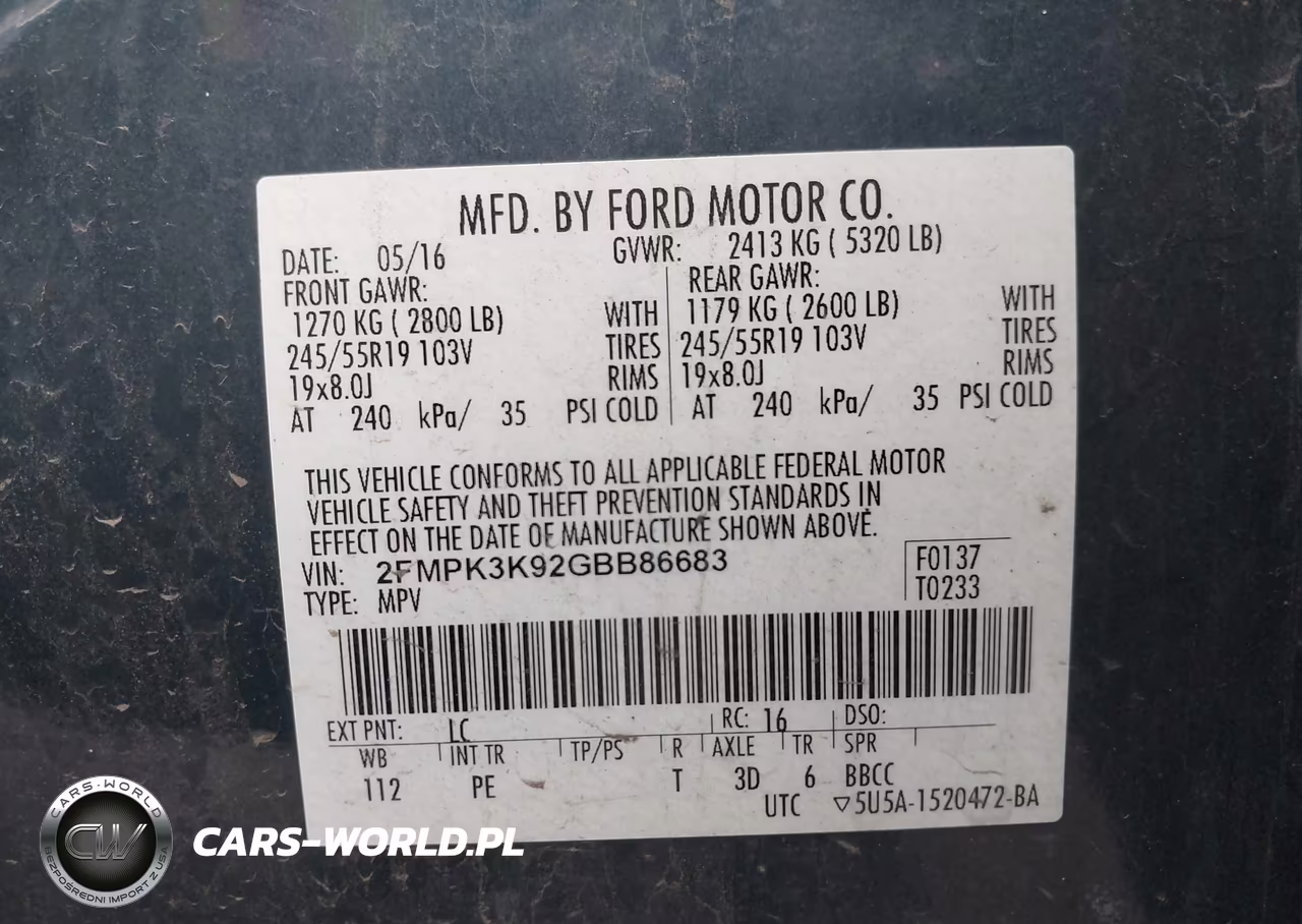 2016 Ford Edge Titanium VIN:2FMPK3K92GBB86683 - 9