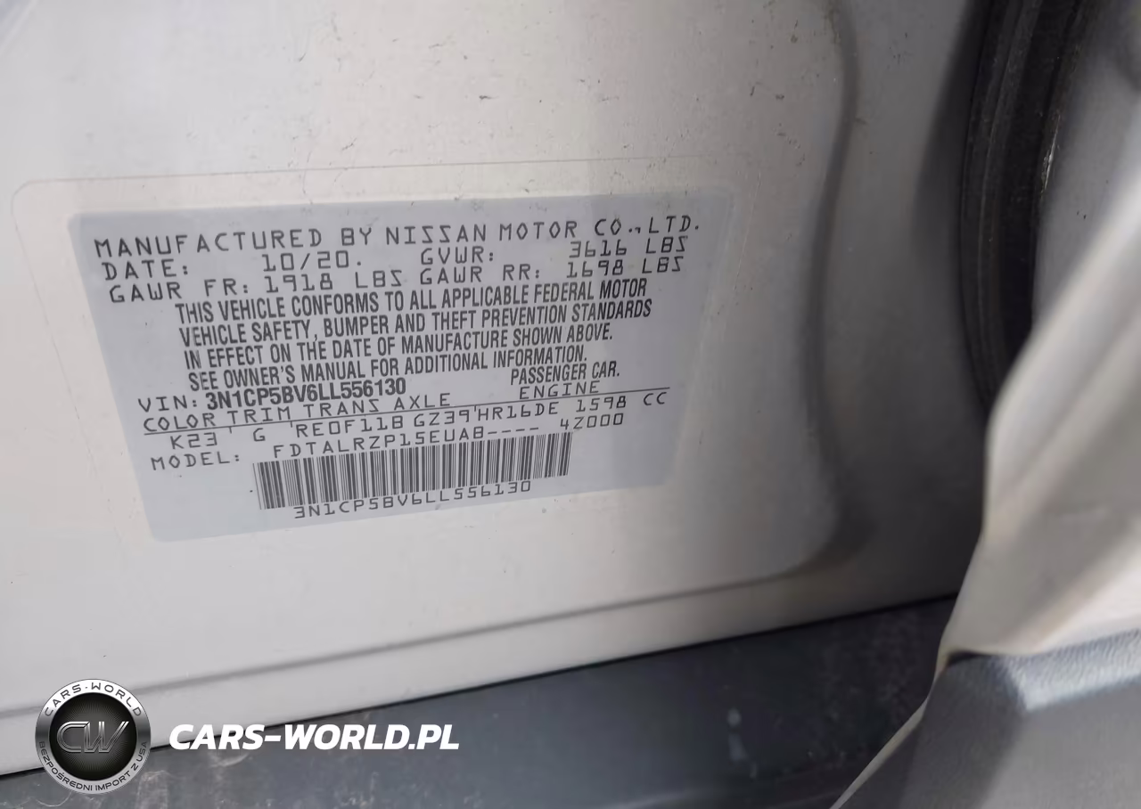 2020 Nissan Kicks S Xtronic Cvt VIN:3N1CP5BV6LL556130 - 9