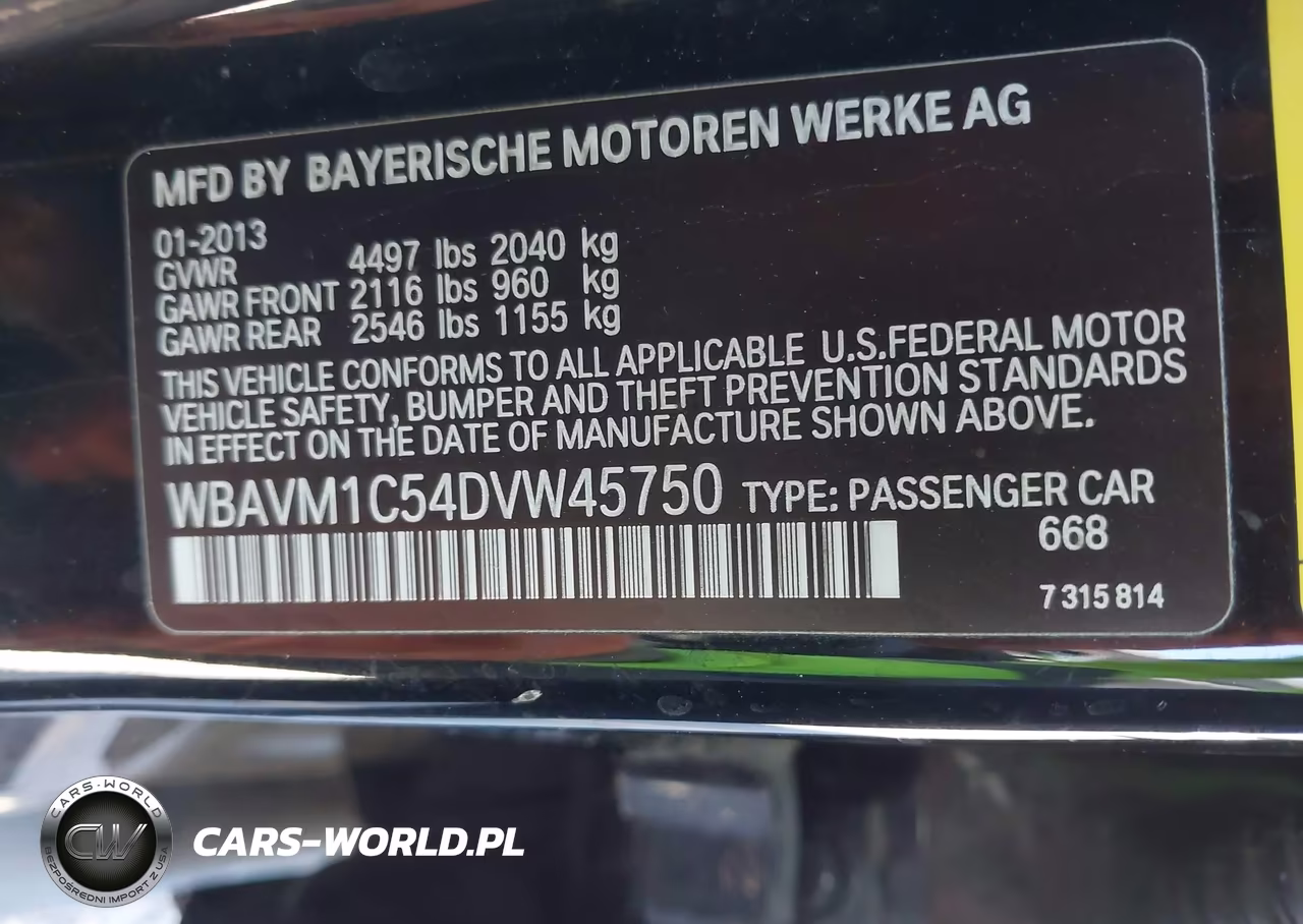2013 BMW X1 Sdrive28I VIN:WBAVM1C54DVW45750 - 9