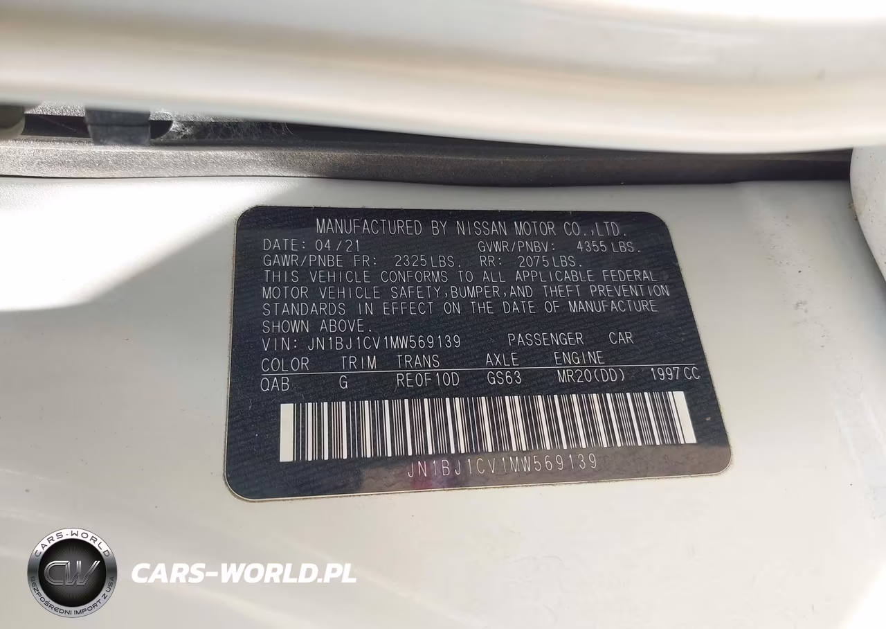 2021 Nissan Rogue Sport Sl Fwd Xtronic Cvt VIN:JN1BJ1CV1MW569139 - 9