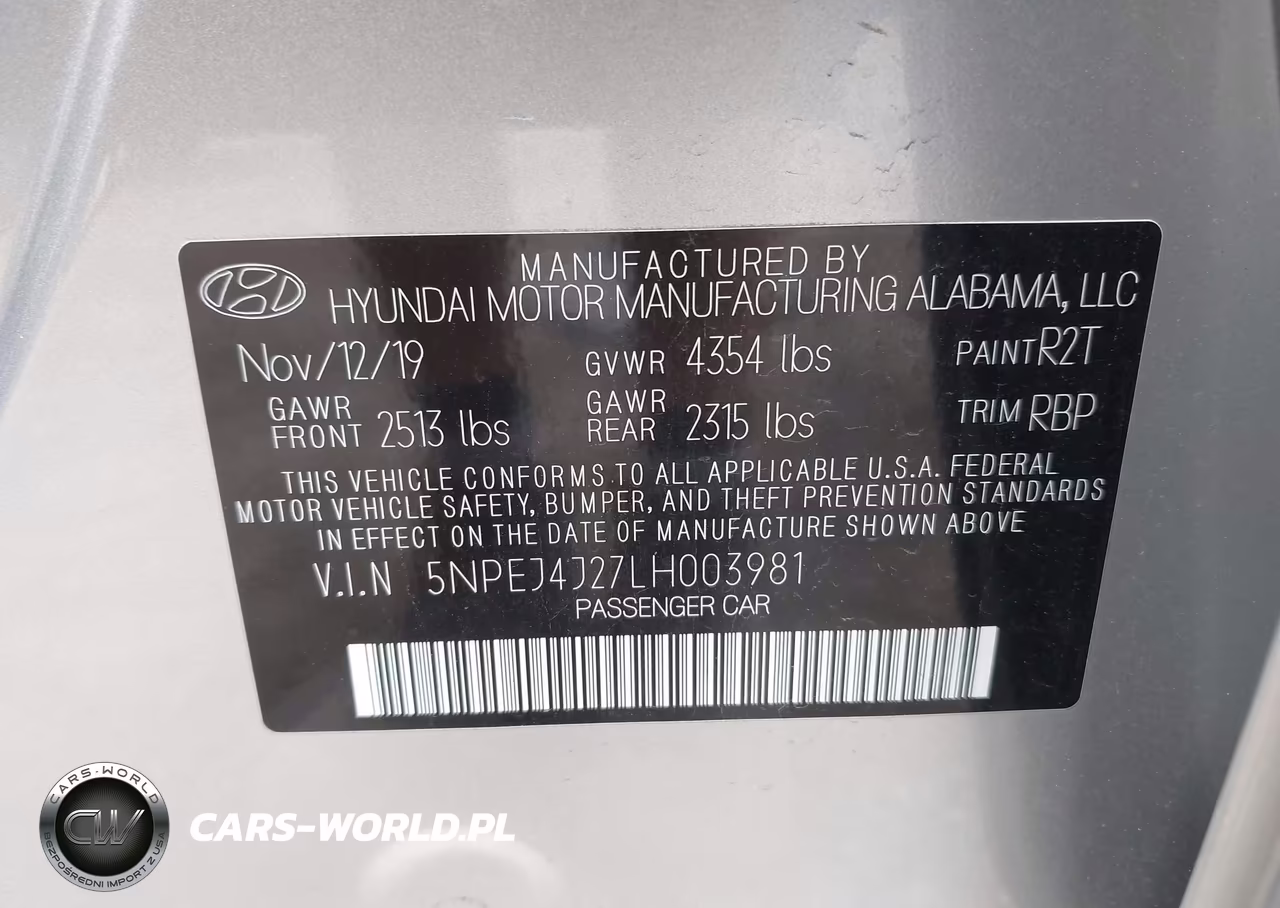 2020 Hyundai Sonata Sel Plus VIN:5NPEJ4J27LH003981 - 9