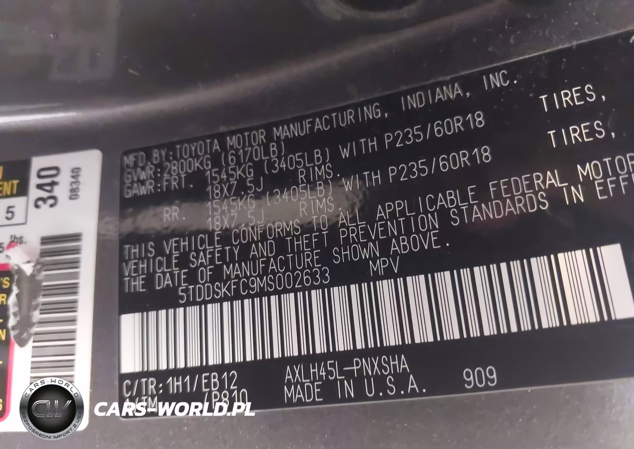 2021 Toyota Sienna Xse VIN:5TDDSKFC9MS002633 - 9