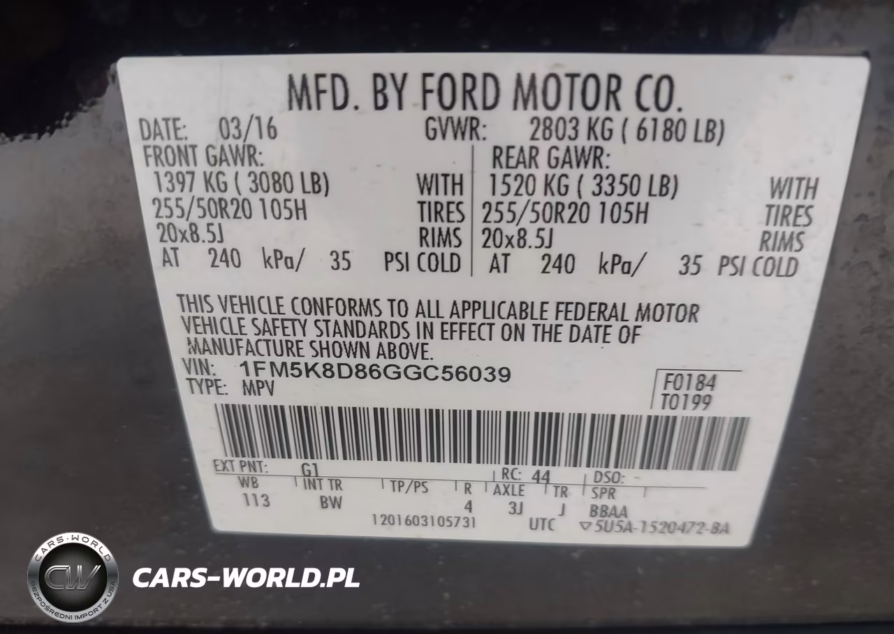 2016 Ford Explorer Xlt VIN:1FM5K8D86GGC56039 - 9