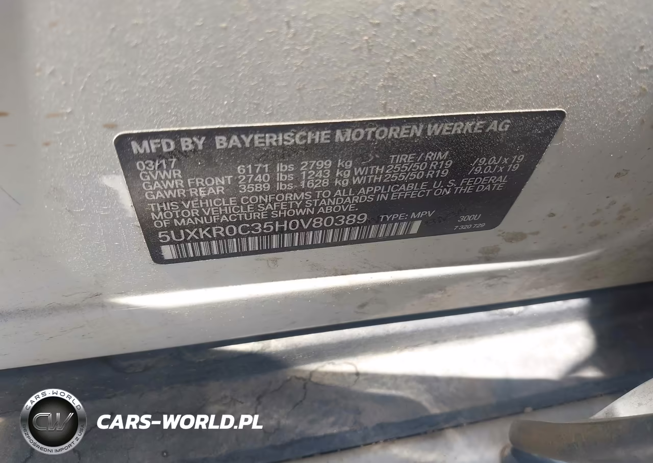 2017 BMW X5 xDrive35I VIN:5UXKR0C35H0V80389 - 9
