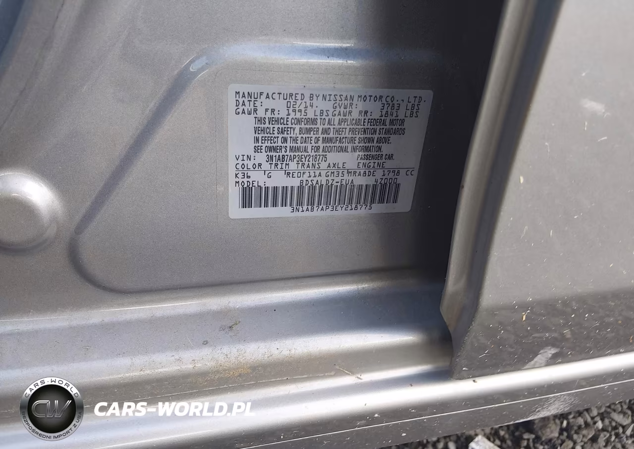 2014 Nissan Sentra Fe+ S-Fe+ Sv-S-Sl-Sr-Sv VIN:3N1AB7AP3EY218775 - 9