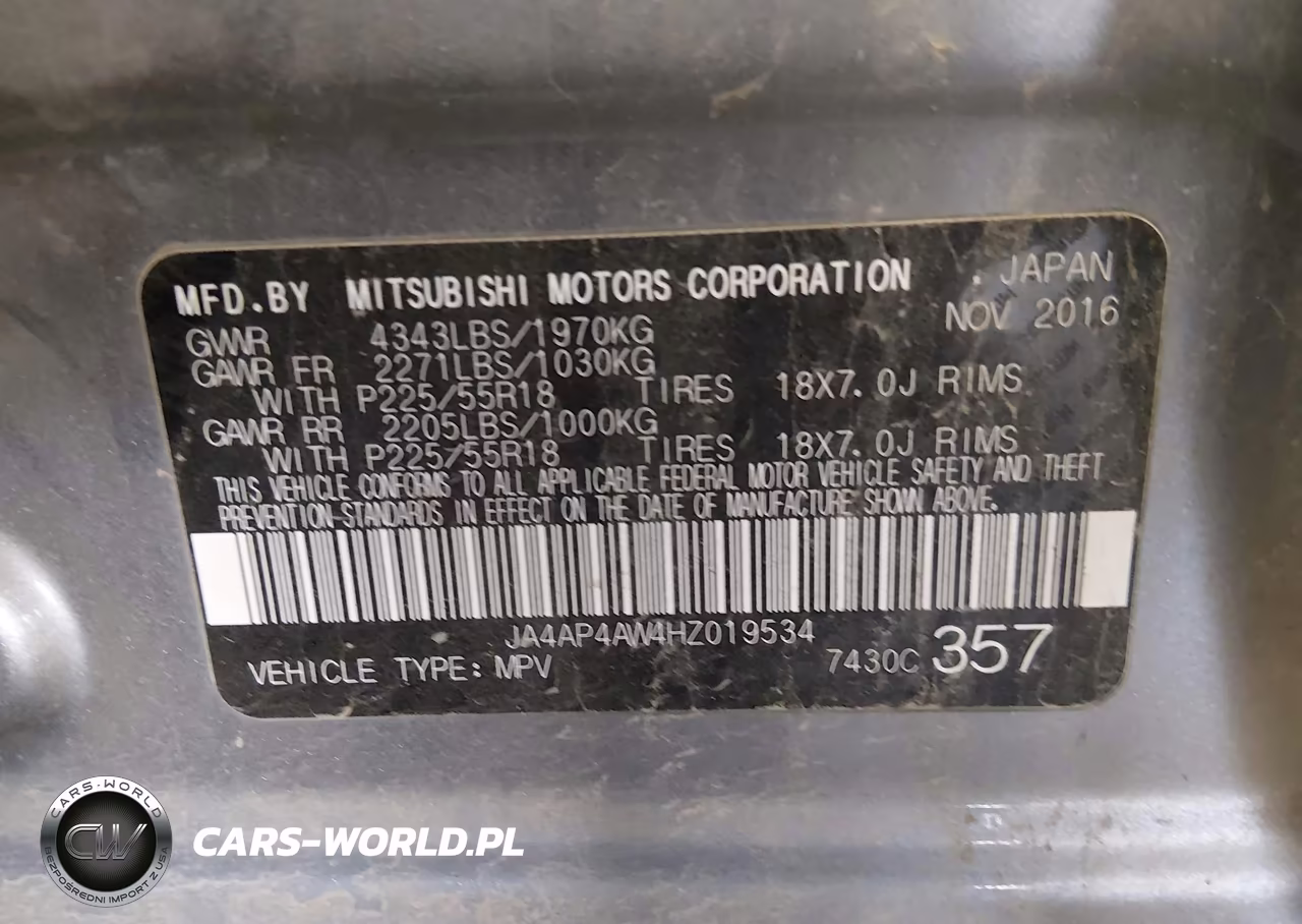 2017 Mitsubishi Outlander Sport 2.4 Sel VIN:JA4AP4AW4HZ019534 - 9