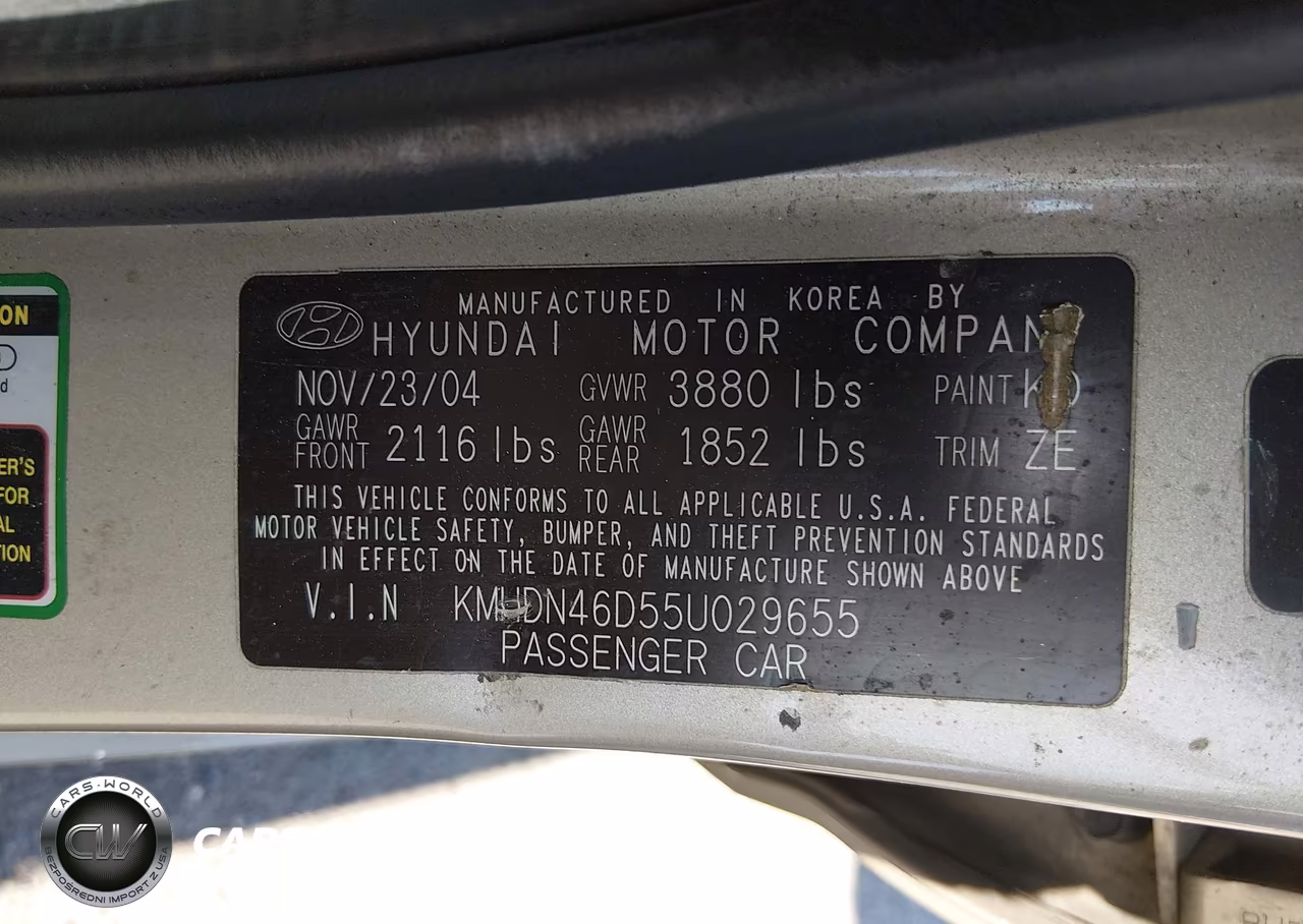 2005 Hyundai Elantra Gls-Gt VIN:KMHDN46D55U029655 - 9