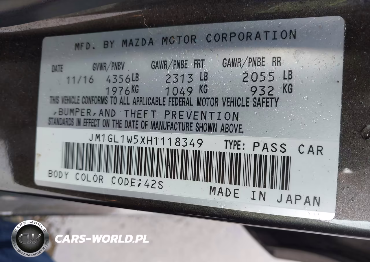 2017 Mazda Mazda6 Grand Touring VIN:JM1GL1W5XH1118349 - 9