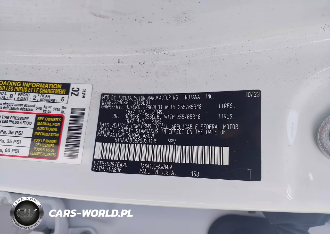2024 Toyota Grand Highlander Xle VIN:5TDAAAB56RS023115 - 9
