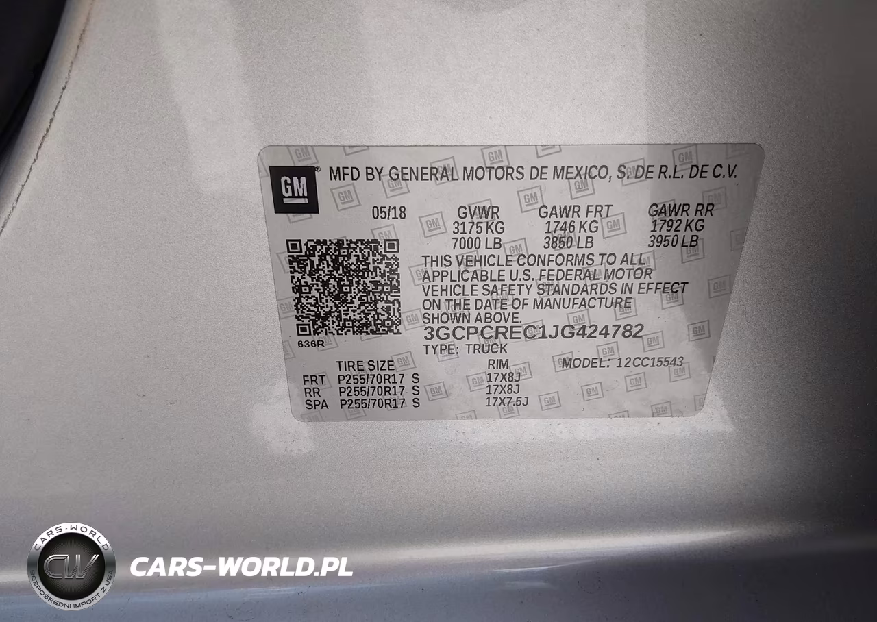 2018 Chevrolet Silverado 1500 1Lt VIN:3GCPCREC1JG424782 - 9