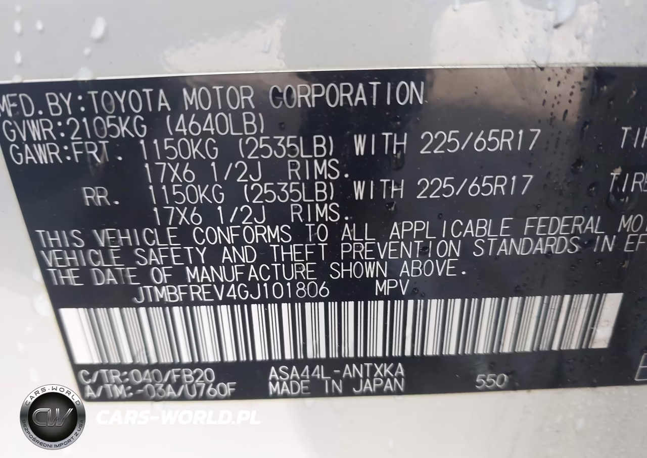 2016 Toyota Rav4 Le VIN:JTMBFREV4GJ101806 - 9
