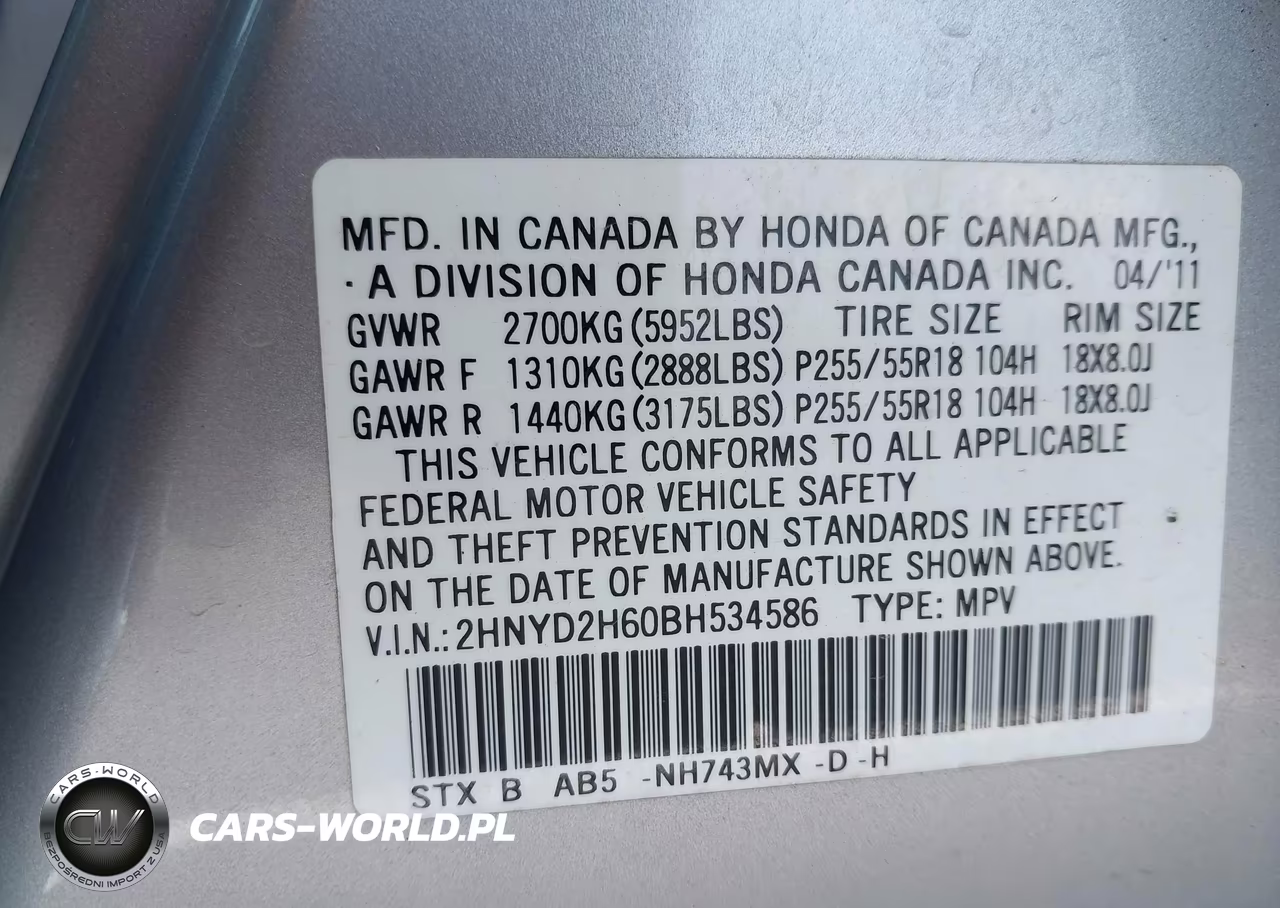 2011 Acura Mdx Technology Package VIN:2HNYD2H60BH534586 - 9