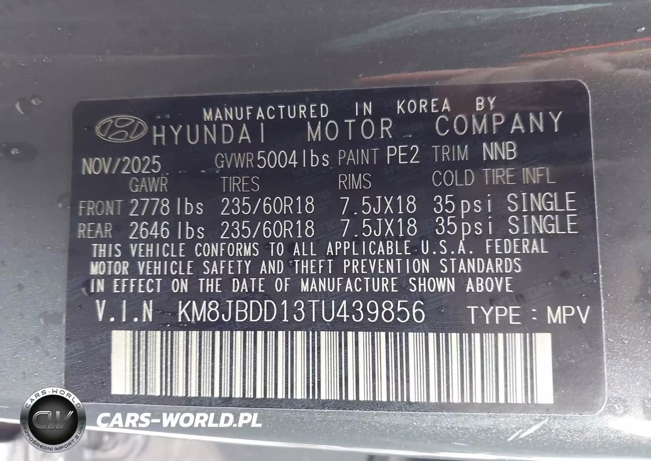 2026 Hyundai Tucson Hybrid Sel VIN:KM8JBDD13TU439856 - 9
