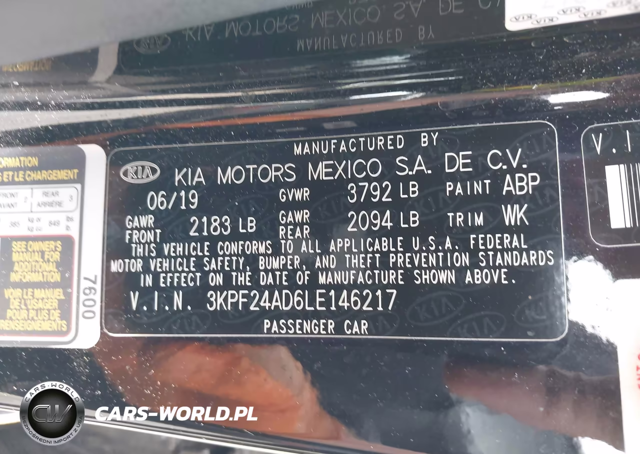 2020 Kia Forte Fe VIN:3KPF24AD6LE146217 - 9