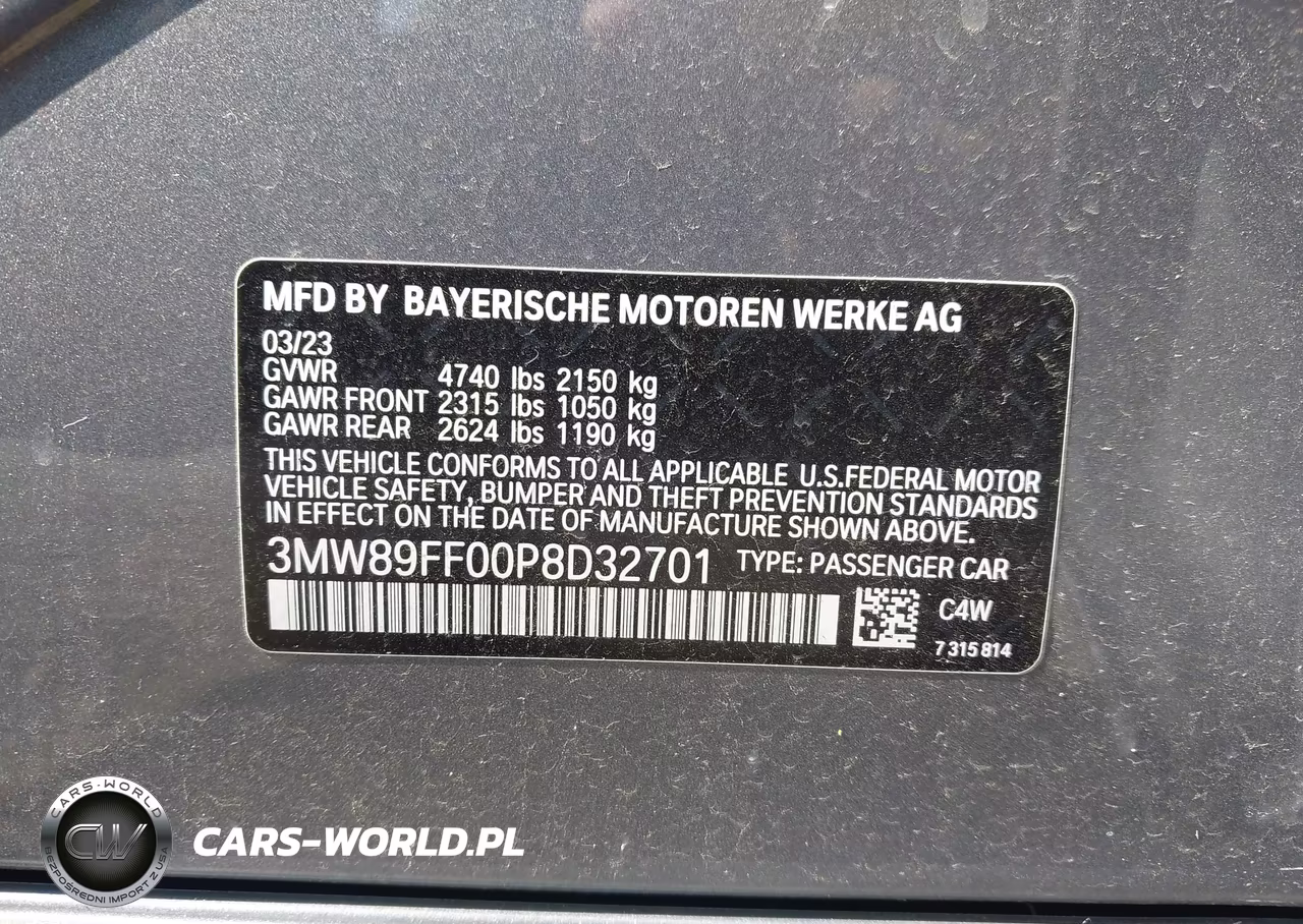 2023 BMW 330I xDrive VIN:3MW89FF00P8D32701 - 9