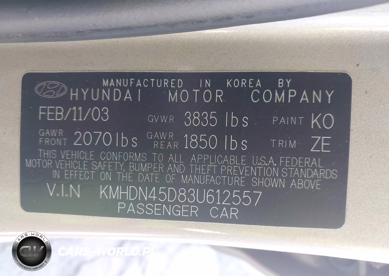 2003 Hyundai Elantra Gls-Gt VIN:KMHDN45D83U612557 - 9