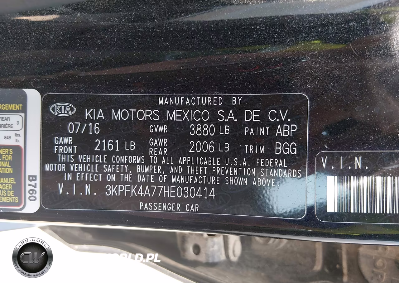 2017 Kia Forte Lx VIN:3KPFK4A77HE030414 - 9