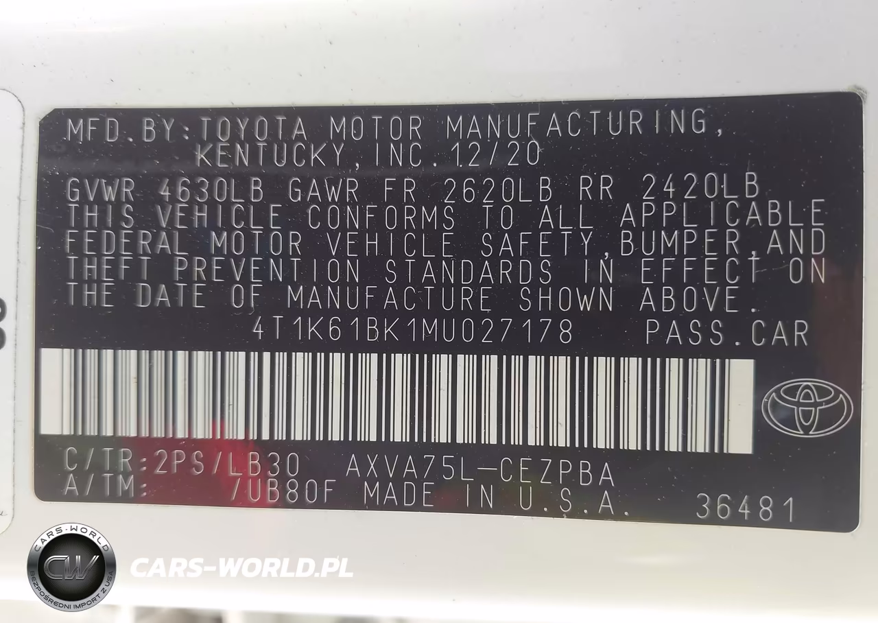 2021 Toyota Camry Xse Awd VIN:4T1K61BK1MU027178 - 9