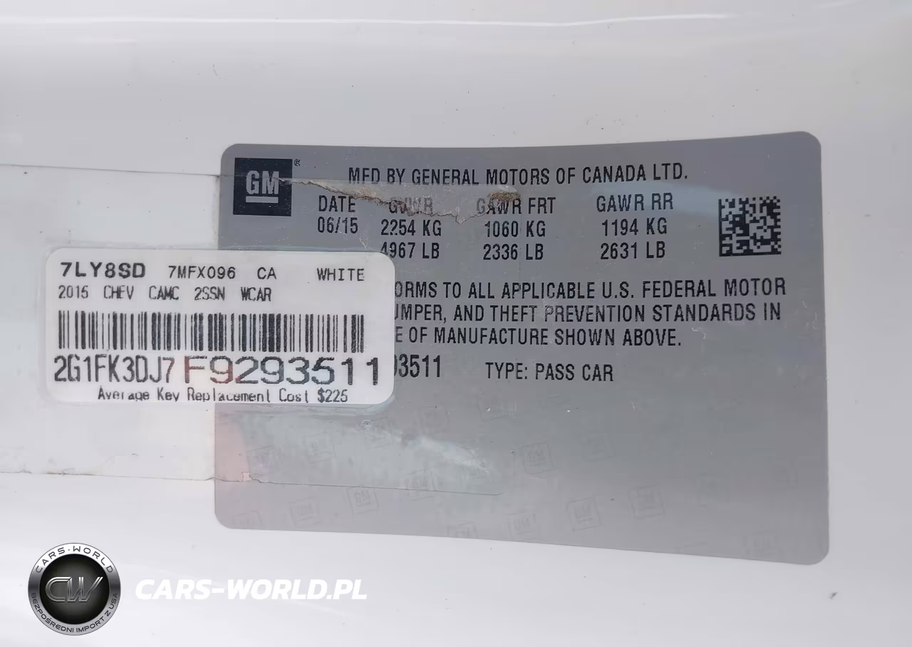 2015 Chevrolet Camaro 2Ss VIN:2G1FK3DJ7F9293511 - 9