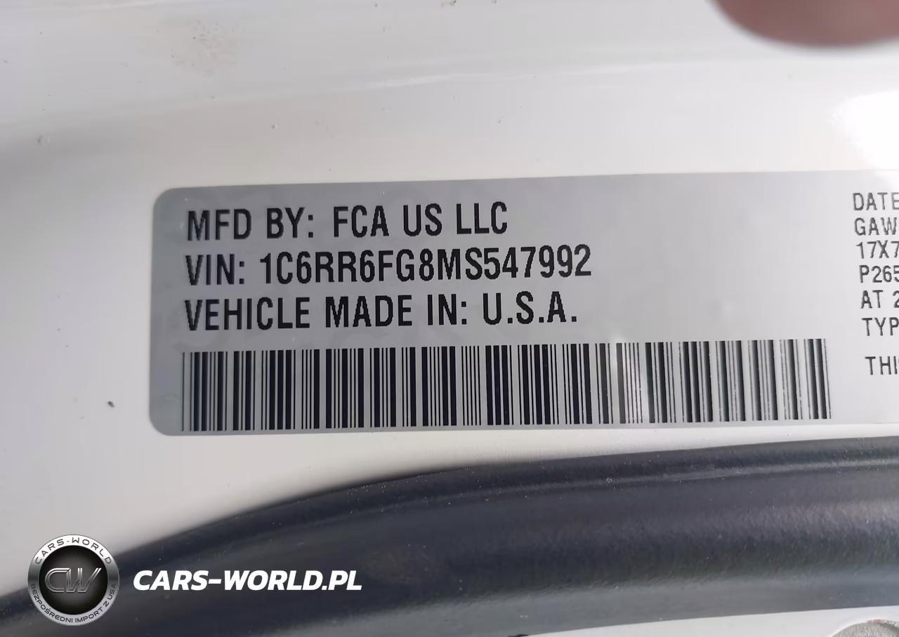 2021 Ram 1500 Classic Tradesman VIN:1C6RR6FG8MS547992 - 9