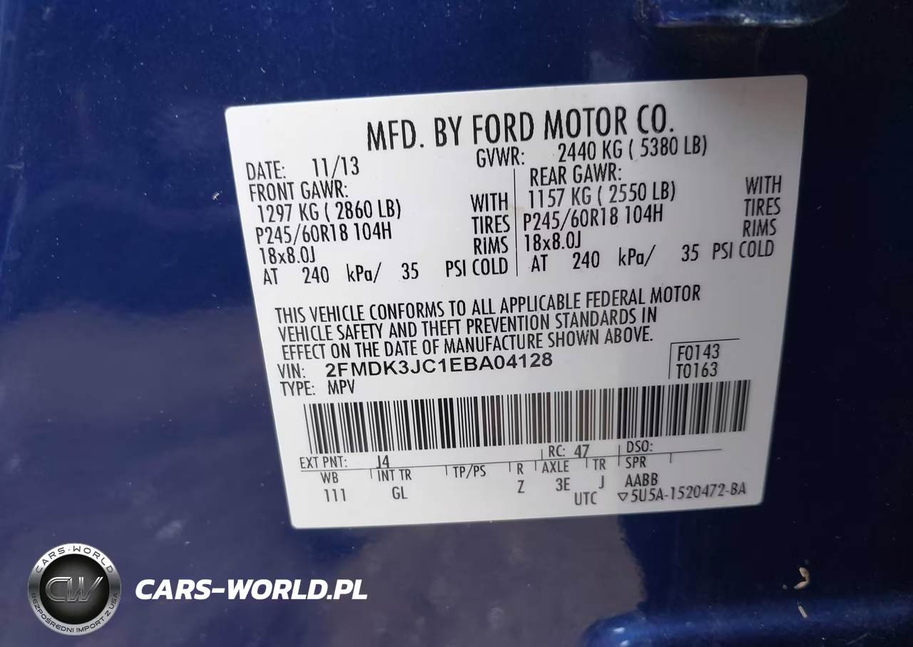 2014 Ford Edge Sel VIN:2FMDK3JC1EBA04128 - 9
