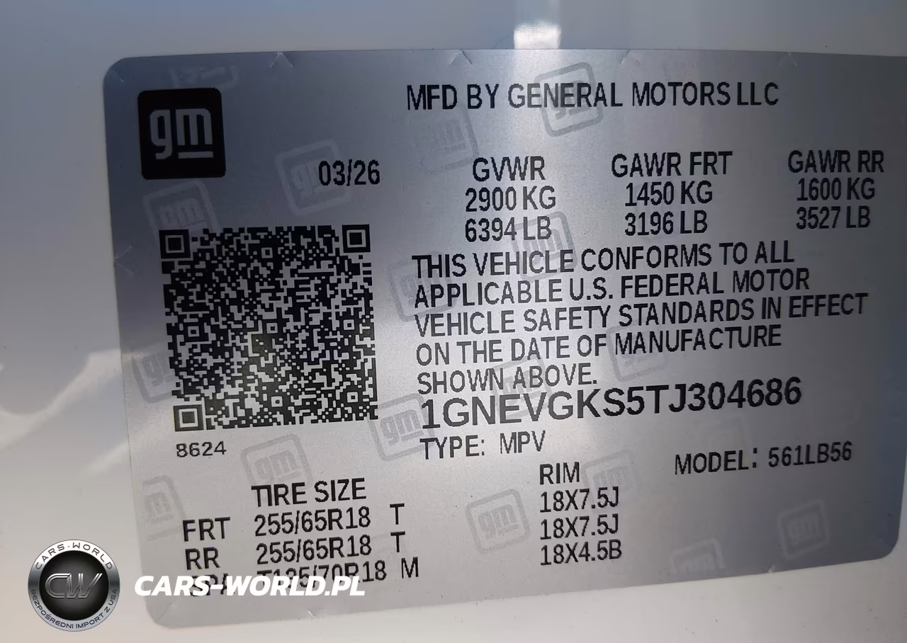2026 Chevrolet Traverse Awd Lt VIN:1GNEVGKS5TJ304686 - 9