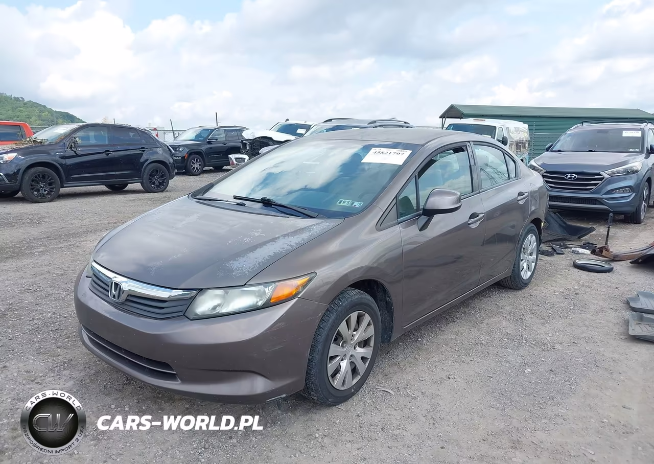 2012 Honda Civic Lx VIN:2HGFB2F56CH578575 - 2