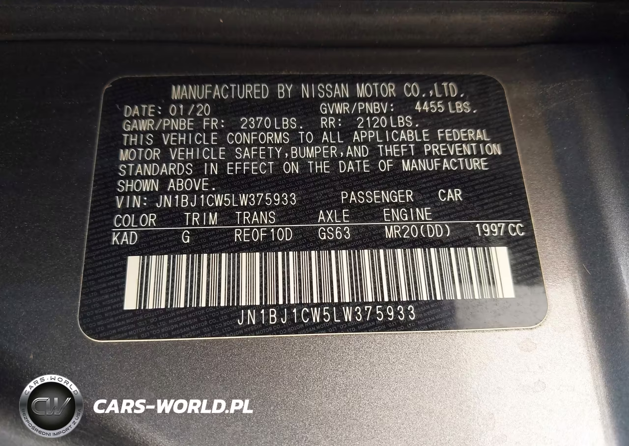 2020 Nissan Rogue Sport S Awd Xtronic Cvt VIN:JN1BJ1CW5LW375933 - 9