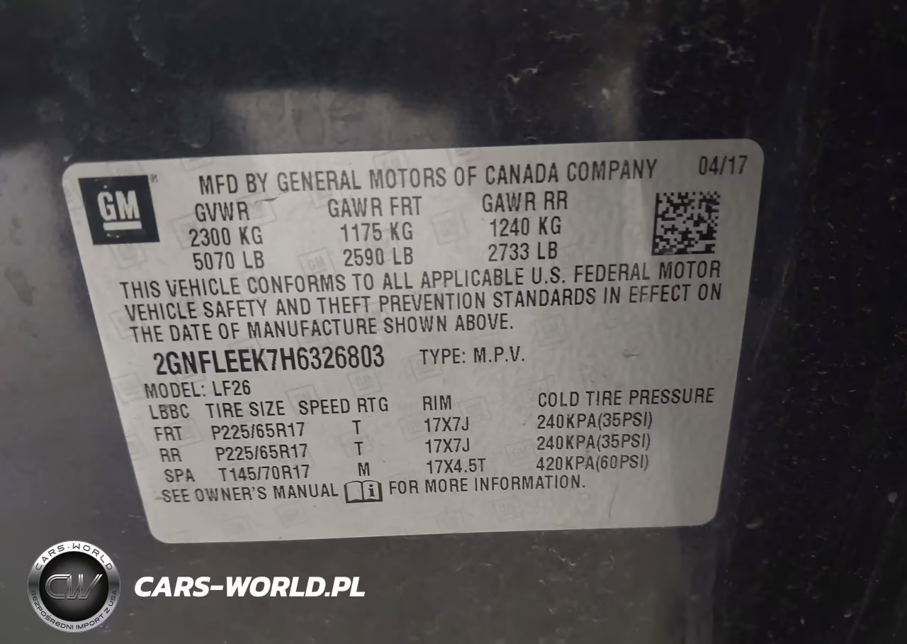 2017 Chevrolet Equinox Ls VIN:2GNFLEEK7H6326803 - 9