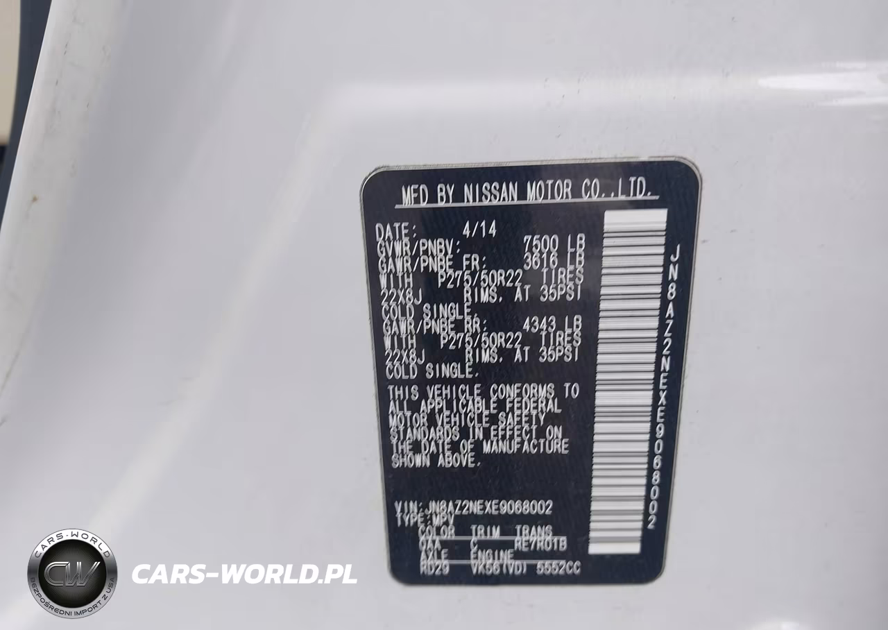 2014 Infiniti Qx80 VIN:JN8AZ2NEXE9068002 - 9