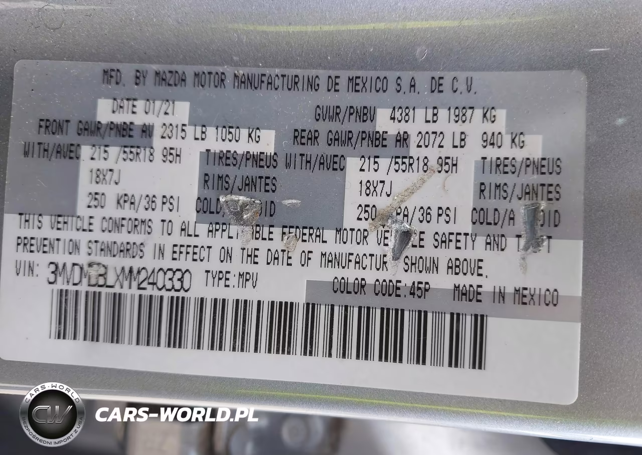 2021 Mazda Cx-30 Select VIN:3MVDMBBLXMM240330 - 9