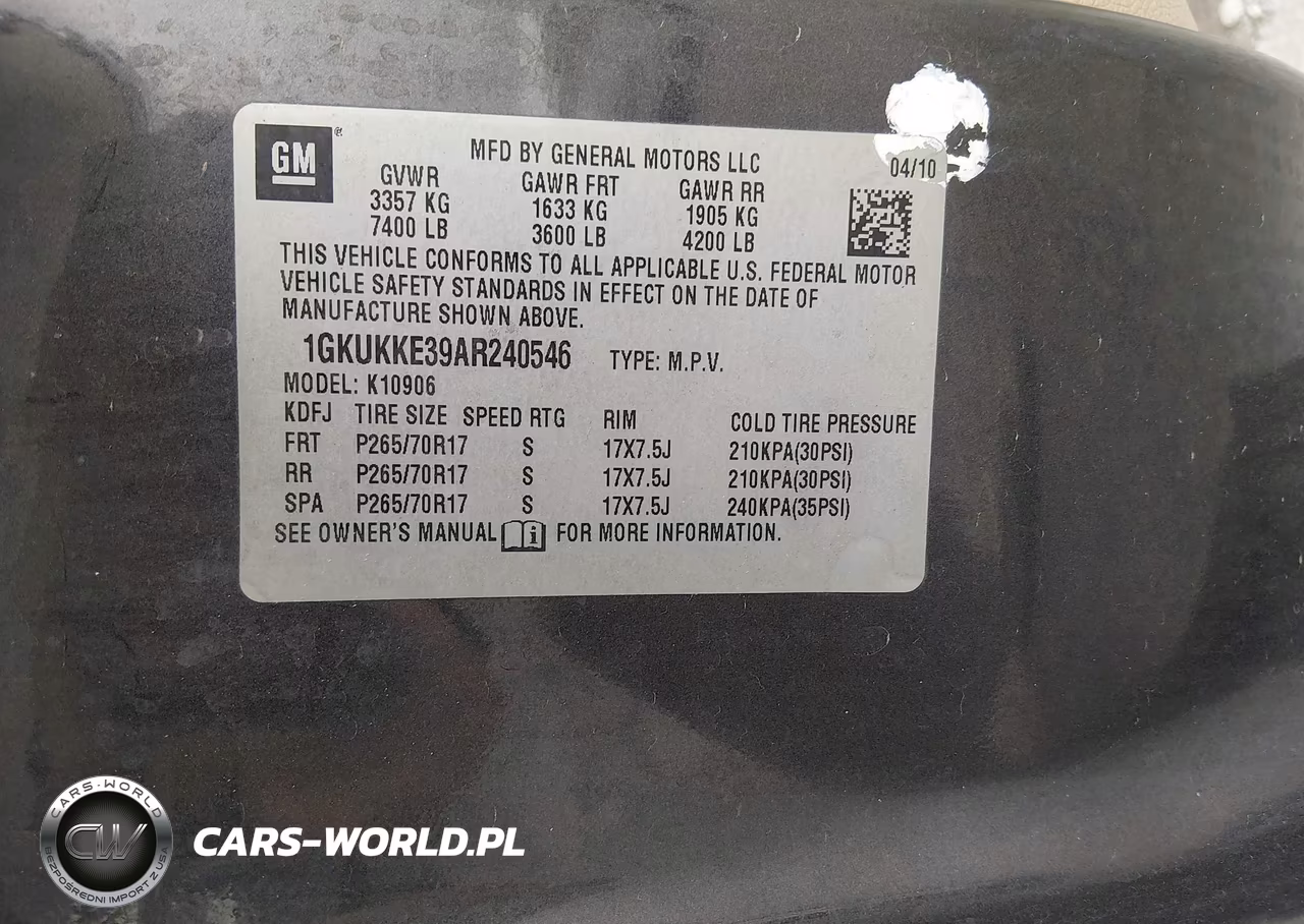 2010 GMC Yukon Xl 1500 Slt VIN:1GKUKKE39AR240546 - 9