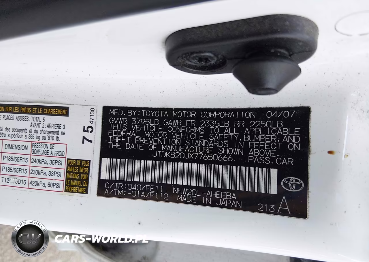 2007 Toyota Prius VIN:JTDKB20UX77650666 - 9