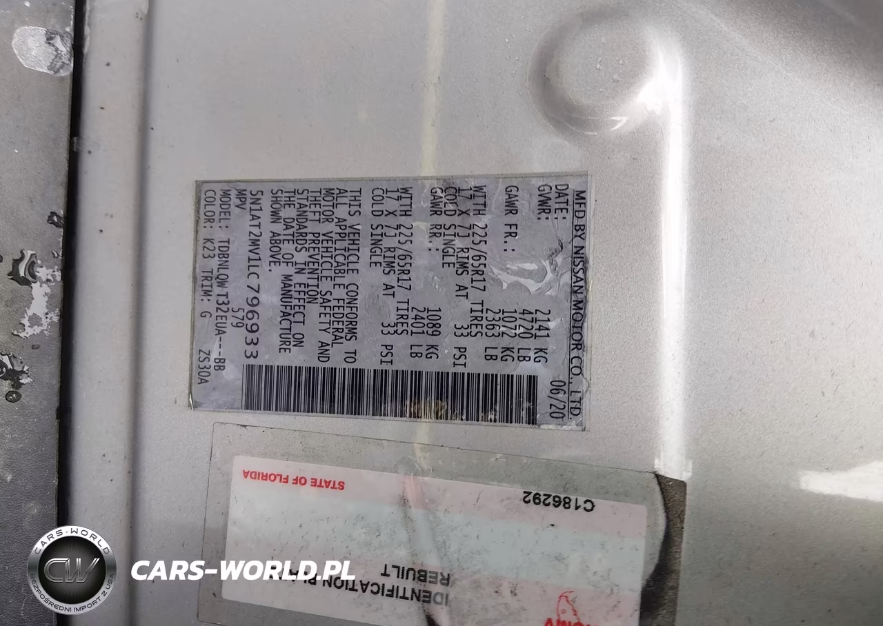 2020 Nissan Rogue Sv Intelligent Awd VIN:5N1AT2MV1LC796933 - 9
