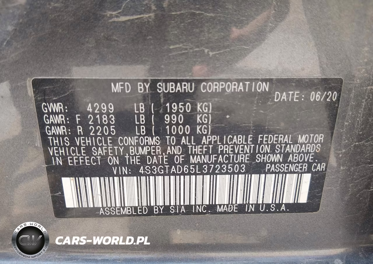 2020 Subaru Impreza Premium 5-Door VIN:4S3GTAD65L3723503 - 9