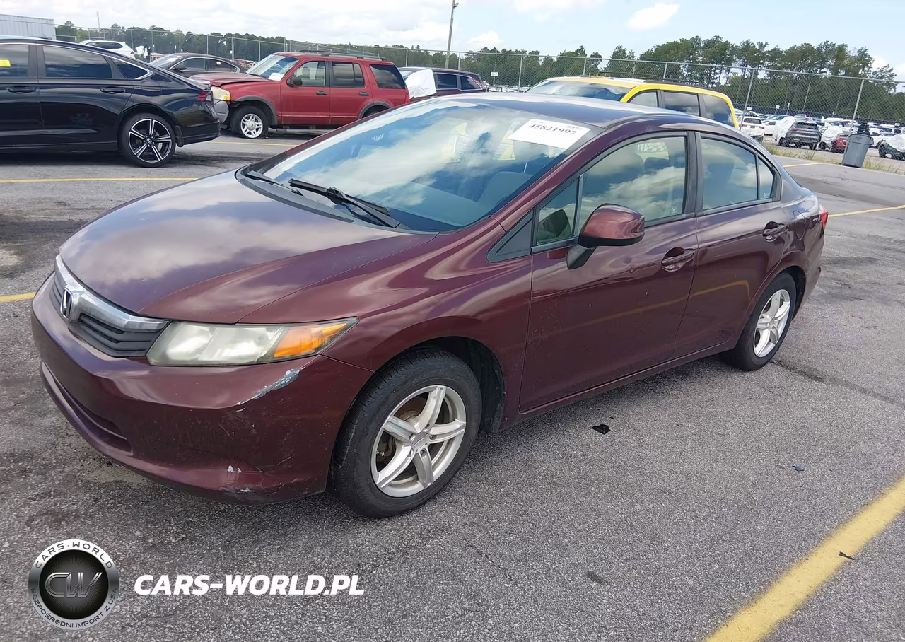 2012 Honda Civic Lx VIN:JHMFB2F50CS003636 - 2